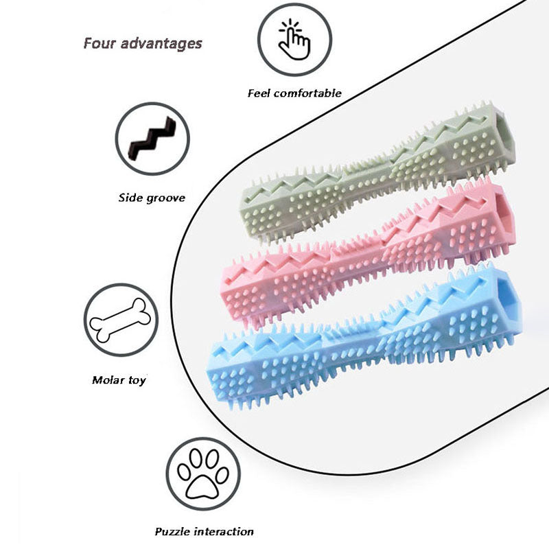 Durable Rubber Chew Stick – Teeth Cleaning & Massage for Dogs
