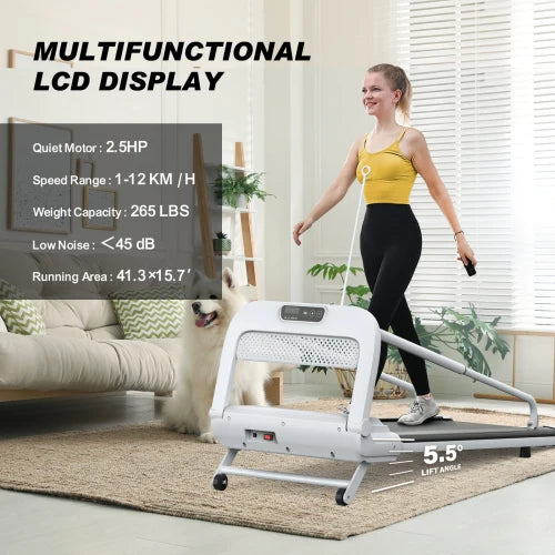 2025 New Quiet Smart Pet Treadmill Adjustable Speed Weight Capacity 265 Lbs Low