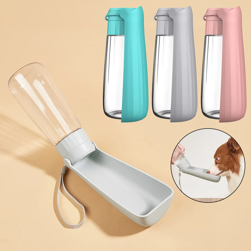 Portable Dog Water Bottle   Leakproof Outdoor Pet Drinking Feeder for Travel | Great for Dogs & Cats