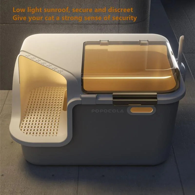 Spacious & Smart Cat Litter Box  Corridor Style Enclosure