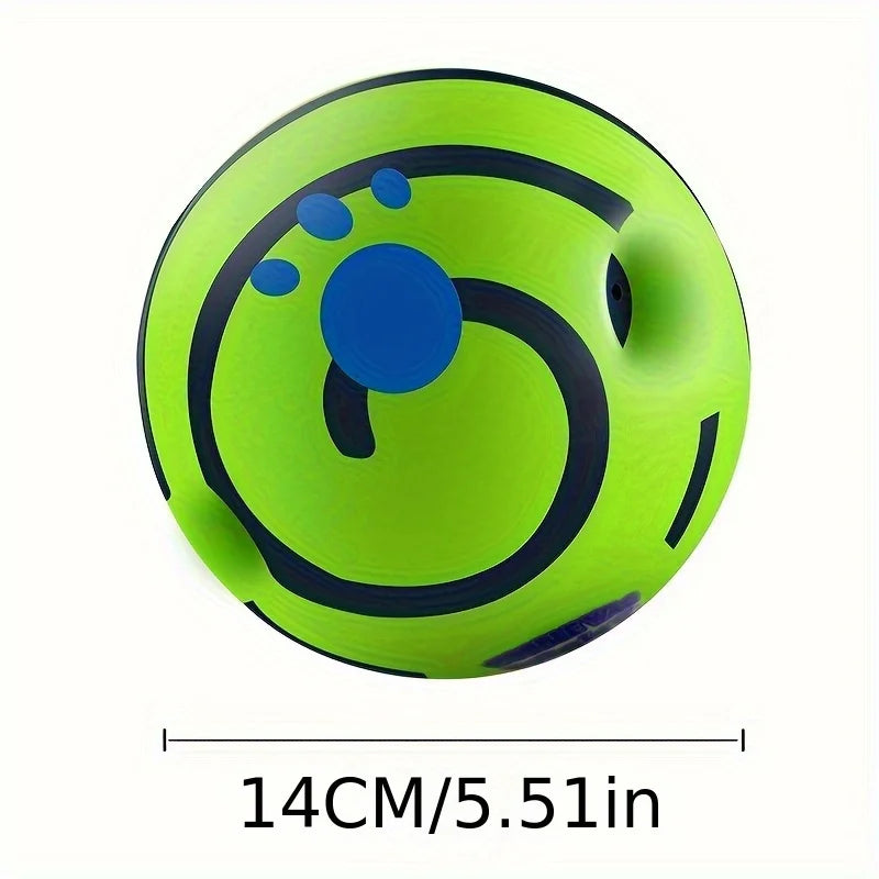 Squeaky Giggle Wobble Ball – Interactive & Durable Dog Toy with Fun Noises for All Breeds
