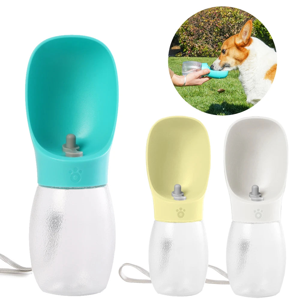 Portable Dog Water Bottle   Leakproof Outdoor Pet Drinking Feeder for Travel | Great for Dogs & Cats
