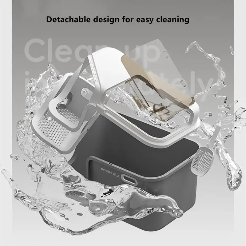 Spacious & Smart Cat Litter Box  Corridor Style Enclosure