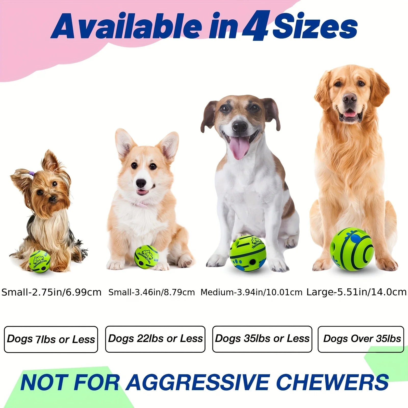 Squeaky Giggle Wobble Ball – Interactive & Durable Dog Toy with Fun Noises for All Breeds