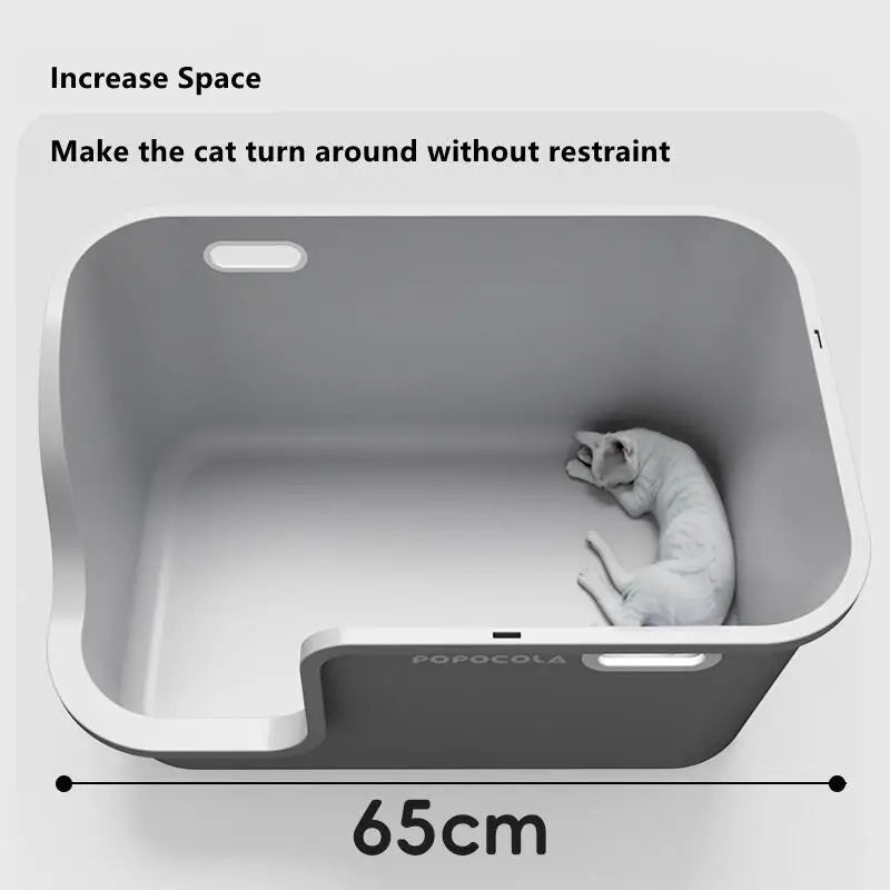 Spacious & Smart Cat Litter Box  Corridor Style Enclosure