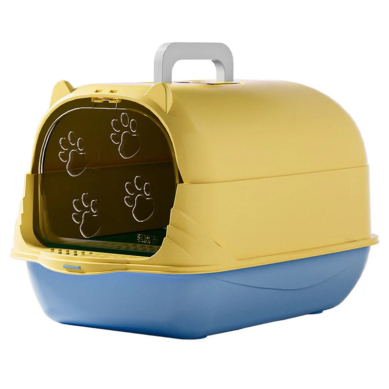 Oversized Cat Litter Box – Enclosed or Semi-Enclosed, Odor & Splash Proof
