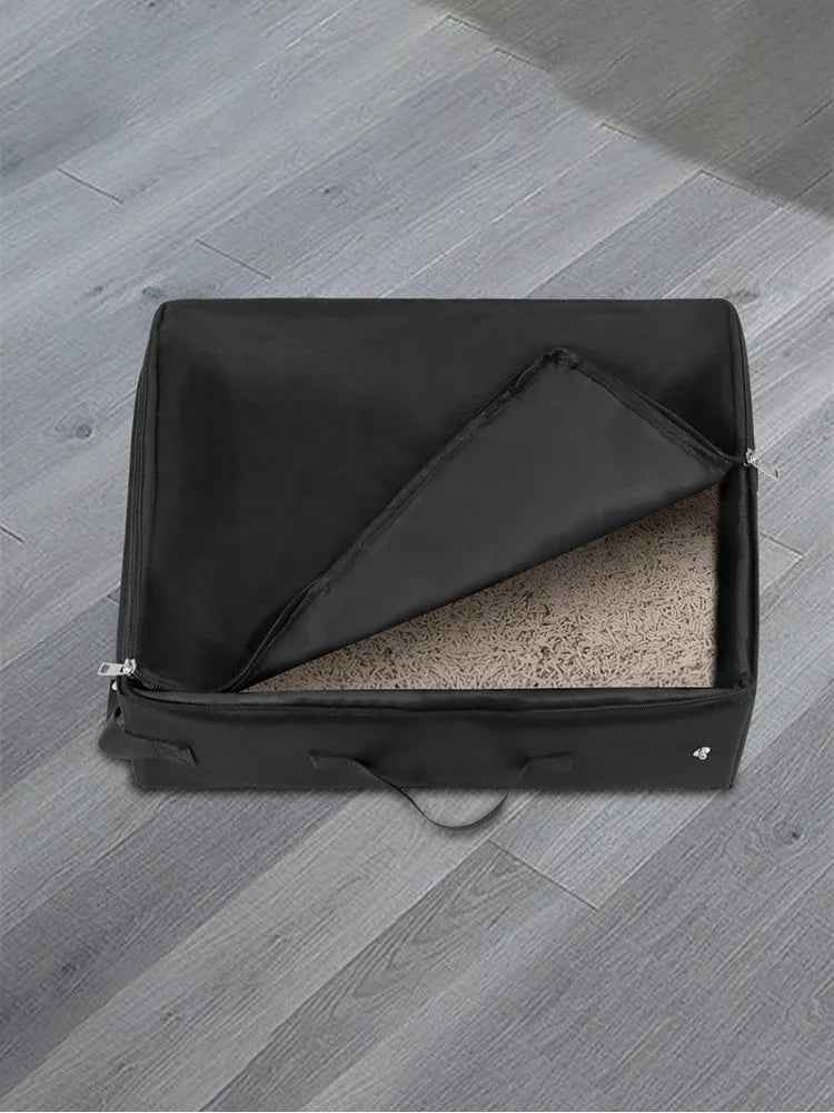 Foldable Waterproof Travel Litter Box – Compact, Clean, and Cat-Approved
