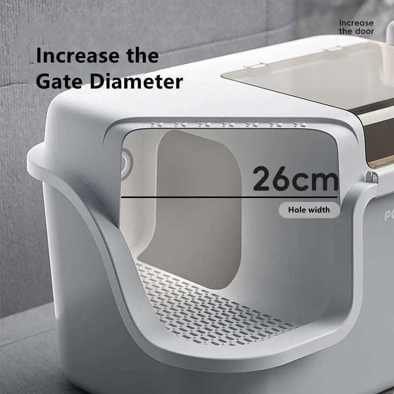 Spacious & Smart Cat Litter Box  Corridor Style Enclosure