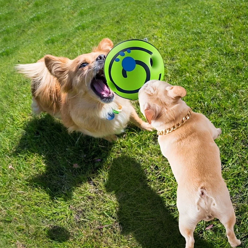 Squeaky Giggle Wobble Ball – Interactive & Durable Dog Toy with Fun Noises for All Breeds