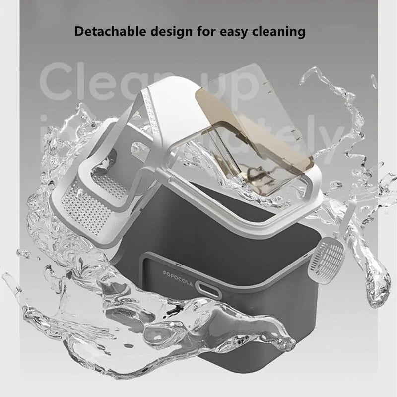 Spacious & Smart Cat Litter Box  Corridor Style Enclosure