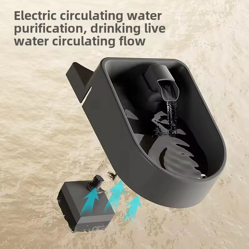 Cat Bowl with Water Dispenser – Automatic Food & Water Station for Cats and Small Dogs