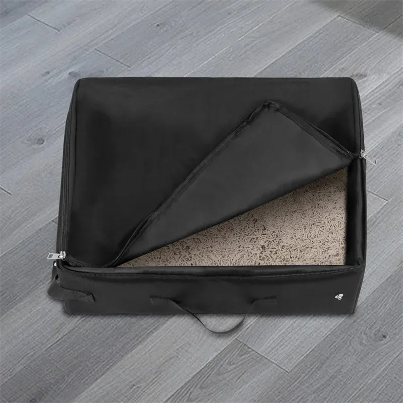Foldable Waterproof Travel Litter Box – Compact, Clean, and Cat-Approved