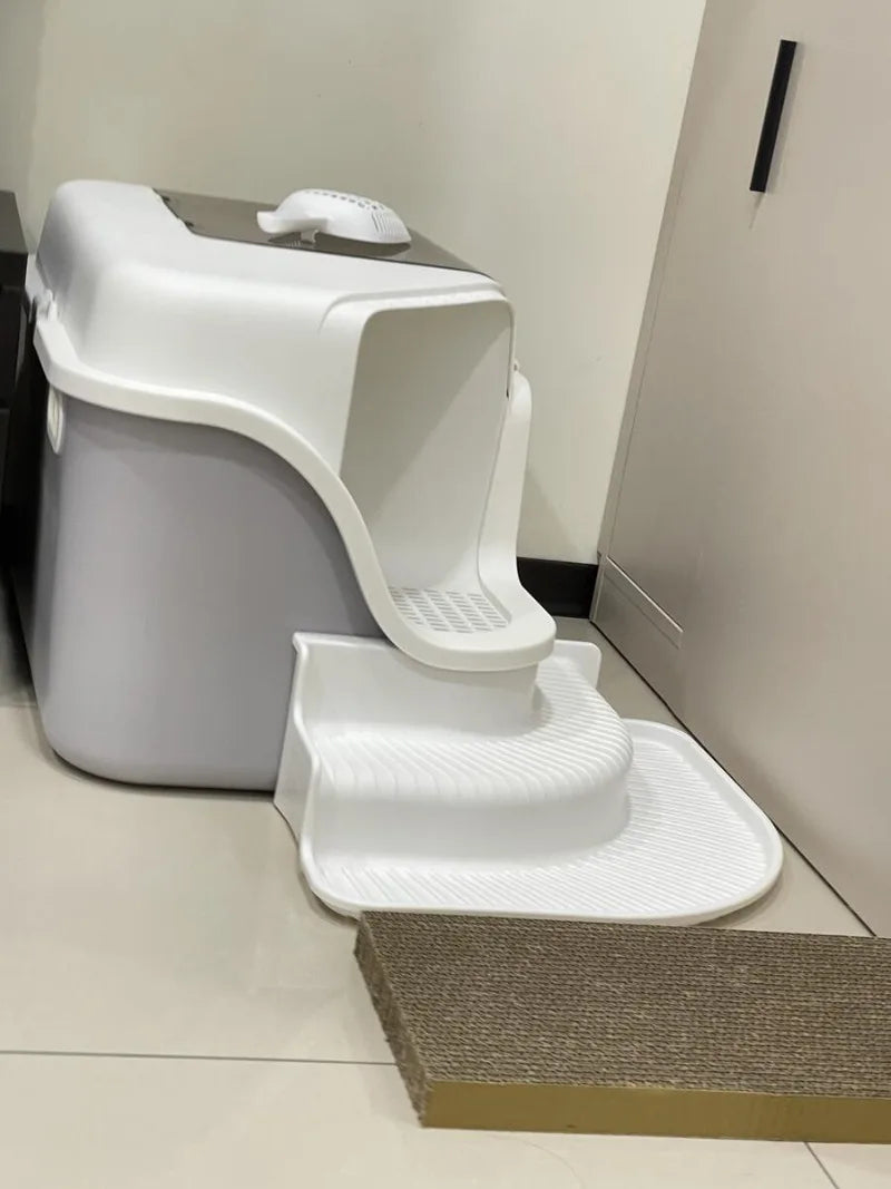 Spacious & Smart Cat Litter Box  Corridor Style Enclosure