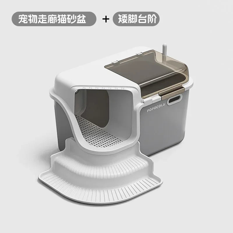 Spacious & Smart Cat Litter Box  Corridor Style Enclosure