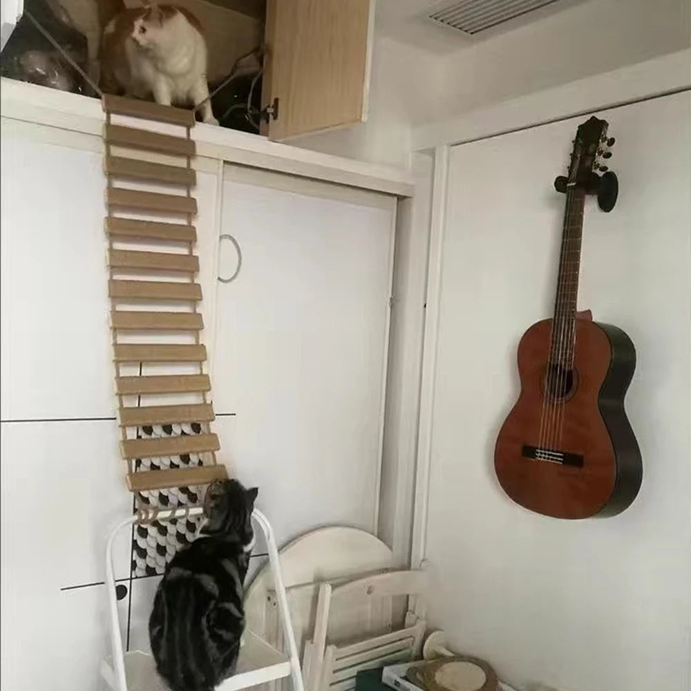 Sisal Rope Cat Ladder – Climber & Scratching Fun for Kittens
