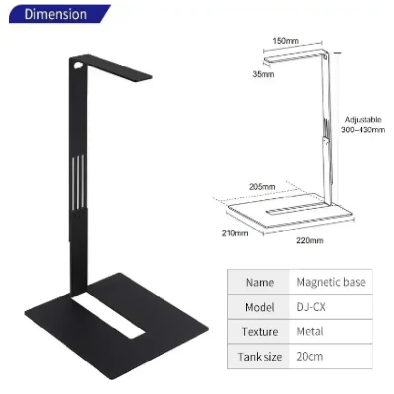 WEEK AQUA Mini 9 Pro USB Full‑Spectrum Aquarium Light – Compact Plant & Nano‑Tank LED with App Control