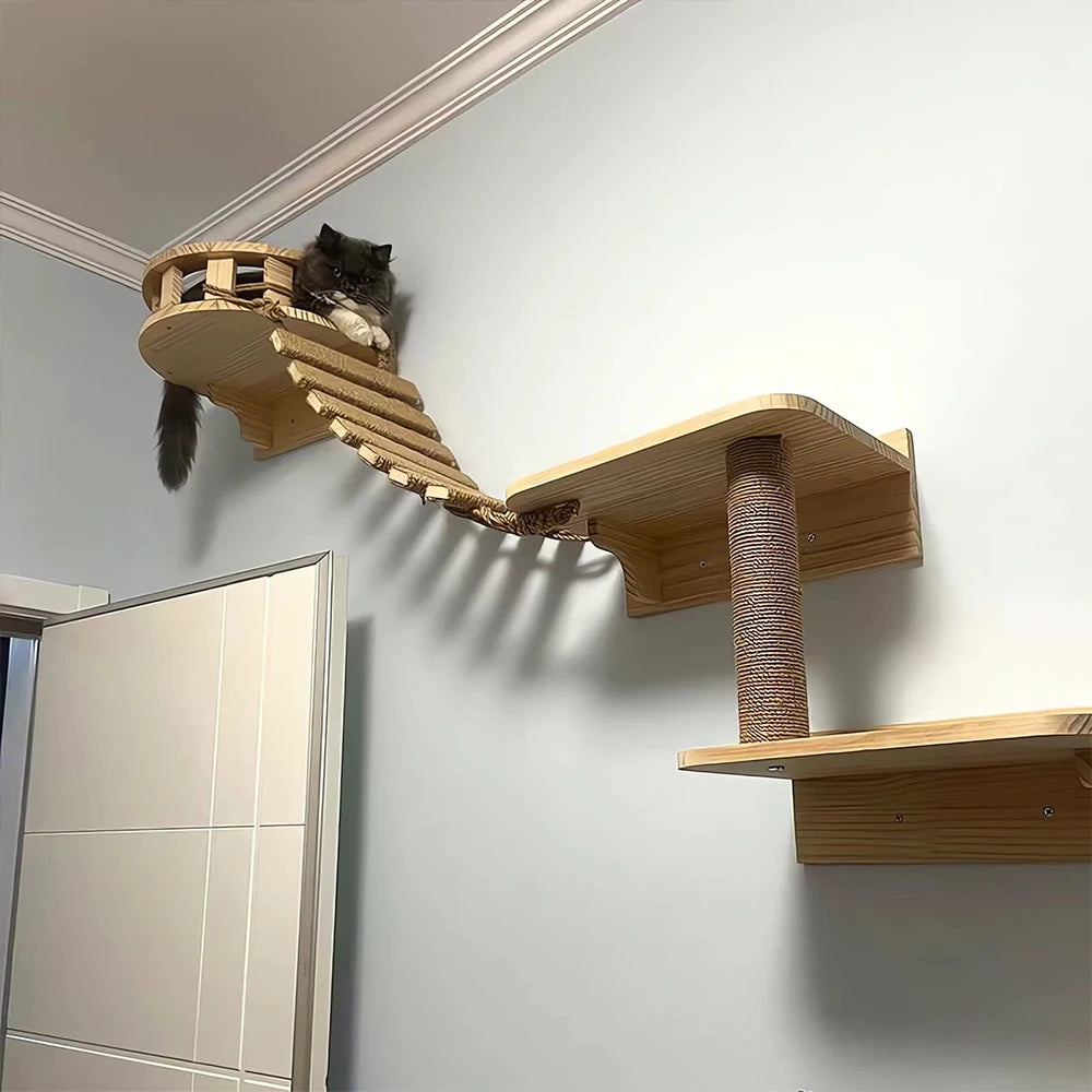 Sisal Rope Cat Ladder – Climber & Scratching Fun for Kittens