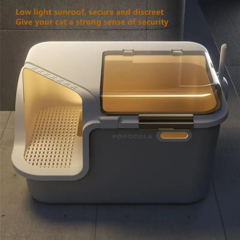 Spacious & Smart Cat Litter Box  Corridor Style Enclosure