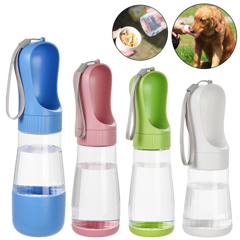 Portable Dog Water Bottle   Leakproof Outdoor Pet Drinking Feeder for Travel | Great for Dogs & Cats