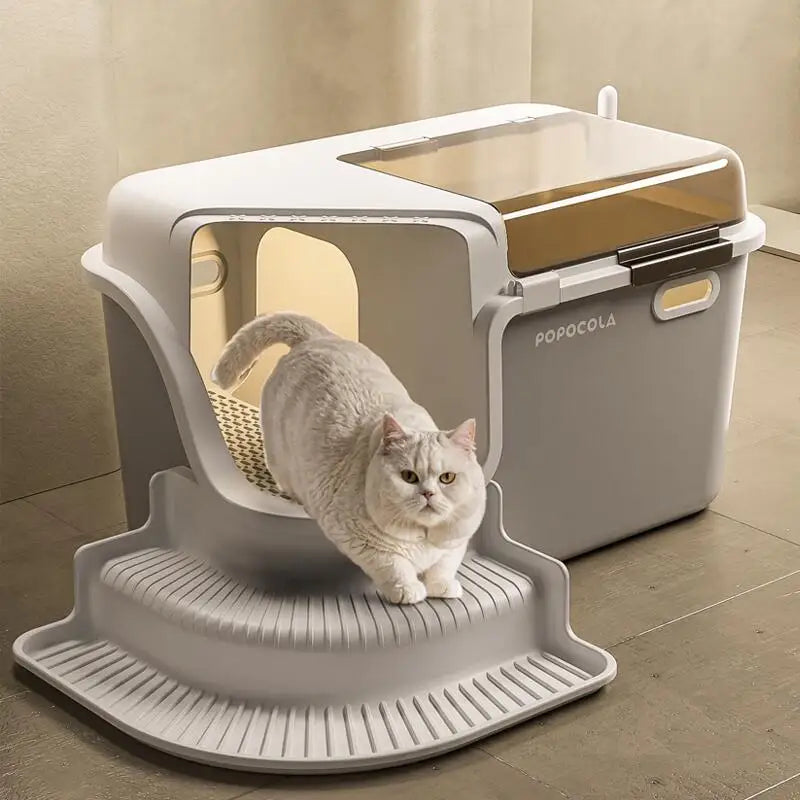 Spacious & Smart Cat Litter Box  Corridor Style Enclosure