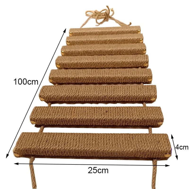 Sisal Rope Cat Ladder – Climber & Scratching Fun for Kittens